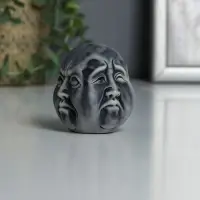 Фигурка &laquo;Многоликий Будда&raquo;, мраморная крошка, 6 см