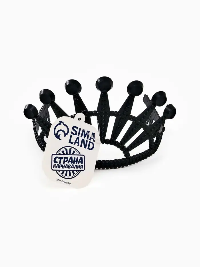 Корона пластиковая "Чёрный лебедь" Корона пластиковая "Чёрный лебедь"