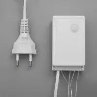 Гирлянда &laquo;Бахрома&raquo; 4&times;0.6 м, IP44, прозрачная нить, 180 LED, свечение синее, 8 режимов, 220 В