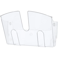 Лоток настенный Attache 1 отделение А4 прозрачный пластик