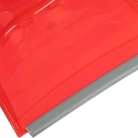 Комплект для уборки совок с щеткой для пола AF201-R, длинный ворс, красный