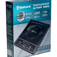 Плитка индукционная Sakura SA-7152FS, 2000 Вт, 1 конфорка, чёрная Плитка индукционная Sakura SA-7152FS, 2000 Вт, 1 конфорка, чёрная