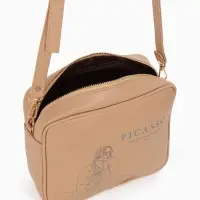 Сумка женская кросс-боди TEXTURA на молнии, 22&times;8&times;17 см, бежевая