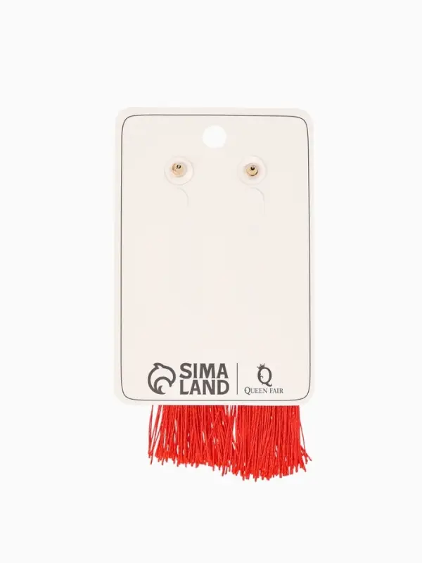 Серьги &laquo;Кисти&raquo;, гармония, красные, L кисти 8.5 см