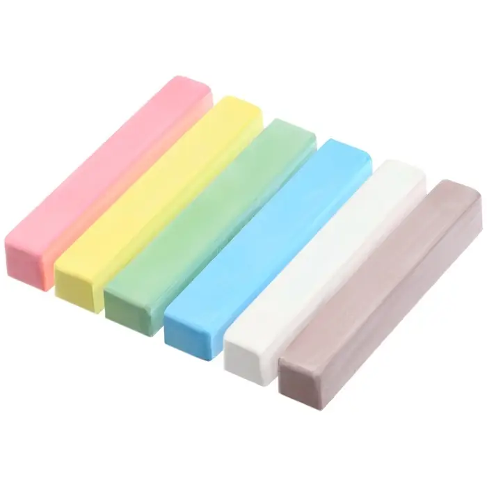 Мелки цветные школьные 6 шт. «Простоквашино», прямоугольные Мелки цветные школьные 6 шт. «Простоквашино», прямоугольные