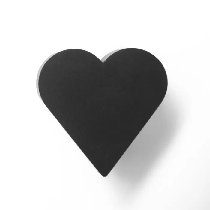 Ручка-кнопка мебельная CAPPIO HEART, черный