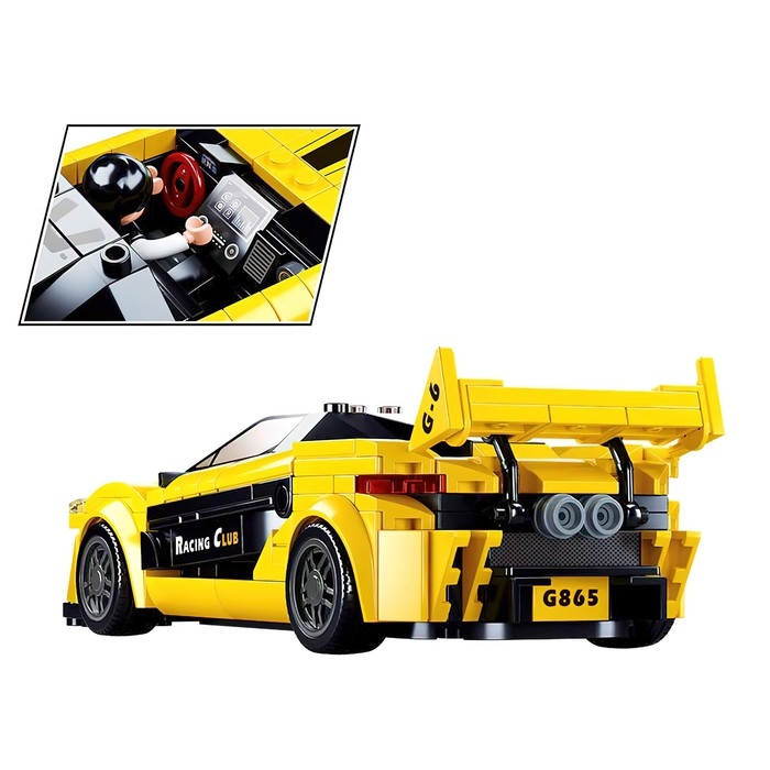 Конструктор Модельки «Спорткар», 283 детали Конструктор Модельки «Спорткар», 283 детали