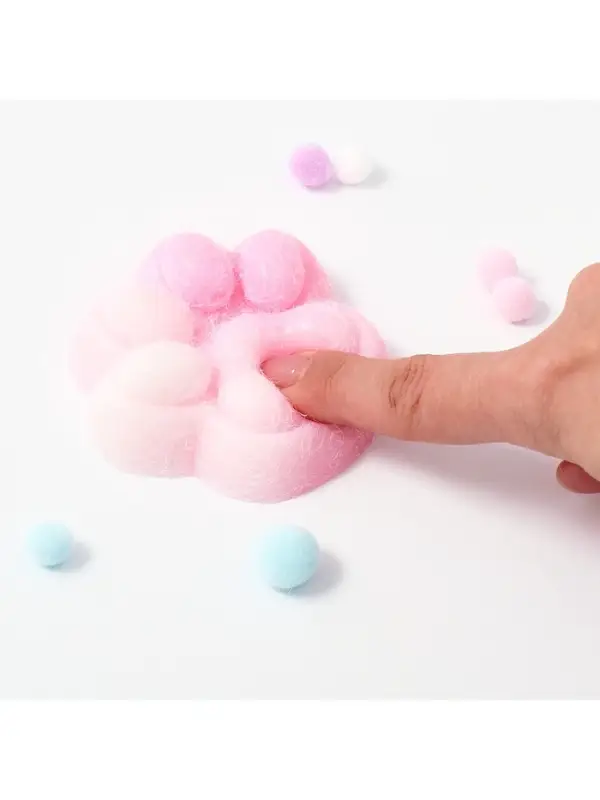 Сквиш антистресс - игрушка &laquo;Лапка&raquo;, с пушистой посыпкой, МИКС