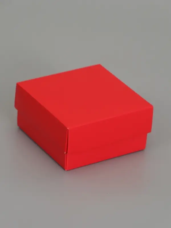 Коробка складная, крышка-дно, красная, 10 х 10 х 5 см