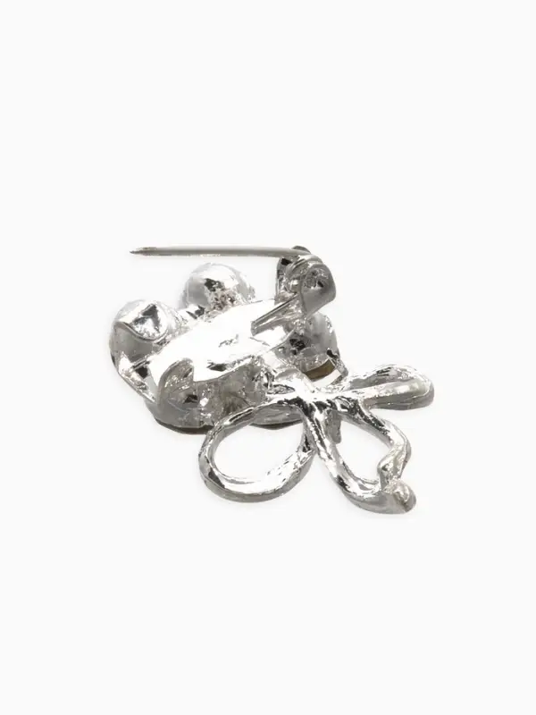 Брошь &laquo;Ассорти&raquo;, цветы с бантом, МИКС