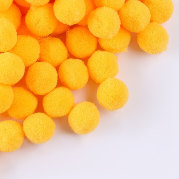 Набор деталей для декора &laquo;Бомбошки&raquo;, набор 1000 шт., размер 1 шт. &mdash; 2 см, цвет жёлтый