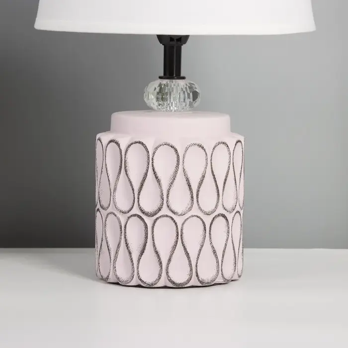 Лампа настольная RISALUX &laquo;Медитация&raquo;, Е14, 40 Вт, розовая, 20&times;20&times;35 см