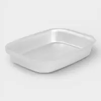 Противень, 1.8 л, 29.4&times;21 см, h=4.5 см, листовой алюминий 1.2 мм, серебристый