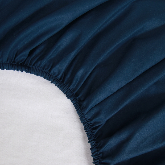 Простыня на резинке LoveLife Sea depth 160*200+25 см, сатин, 125г/м² Простыня на резинке LoveLife Sea depth 160*200+25 см, сатин, 125г/м²