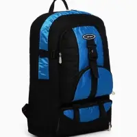 Рюкзак туристический 37 л, с увеличением, карманами, синий