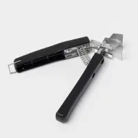 Чапельник держатель для сковородки Доляна &laquo;Повар&raquo;, 17&times;3 см, нержавеющая сталь, чёрный