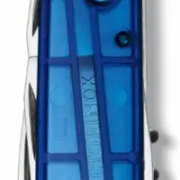 Офицерский нож Climber 91, прозрачный синий