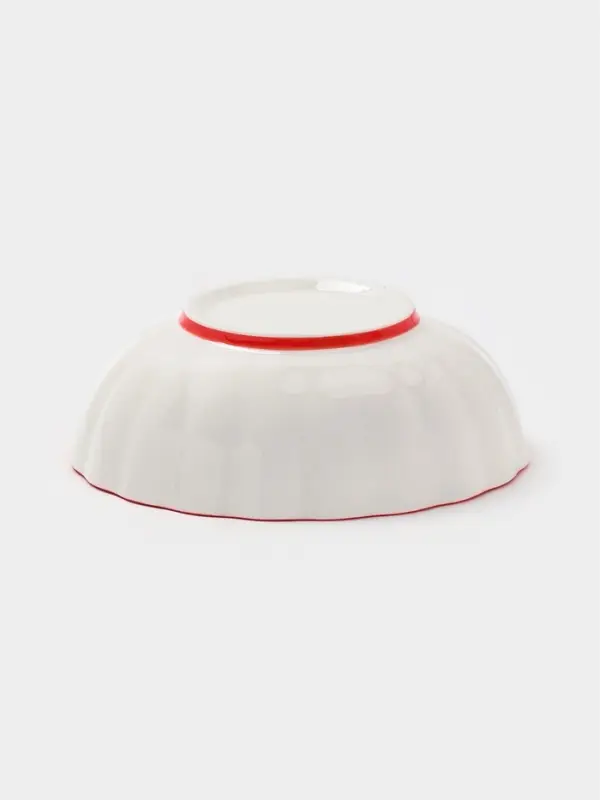 Салатник Botanica, 15×5.5 см, фарфор, белый, красный Салатник Botanica, 15×5.5 см, фарфор, белый, красный