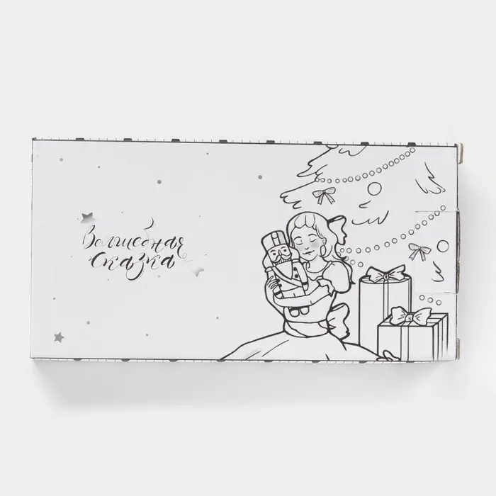 Менажница новогодняя Доляна &laquo;Волшебная сказка&raquo;, 2 ячейки, керамика, цвет белый