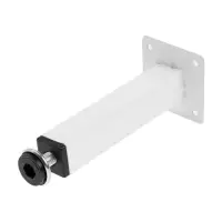 Опора квадратная OKV001WH ТУНДРА, d=25х25 мм, H=150 мм, цвет белый, 4 шт