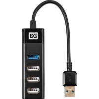 Концентратор USB хаб ExeGate (EX296923RUS) DUB-3213 4-в-1 черн