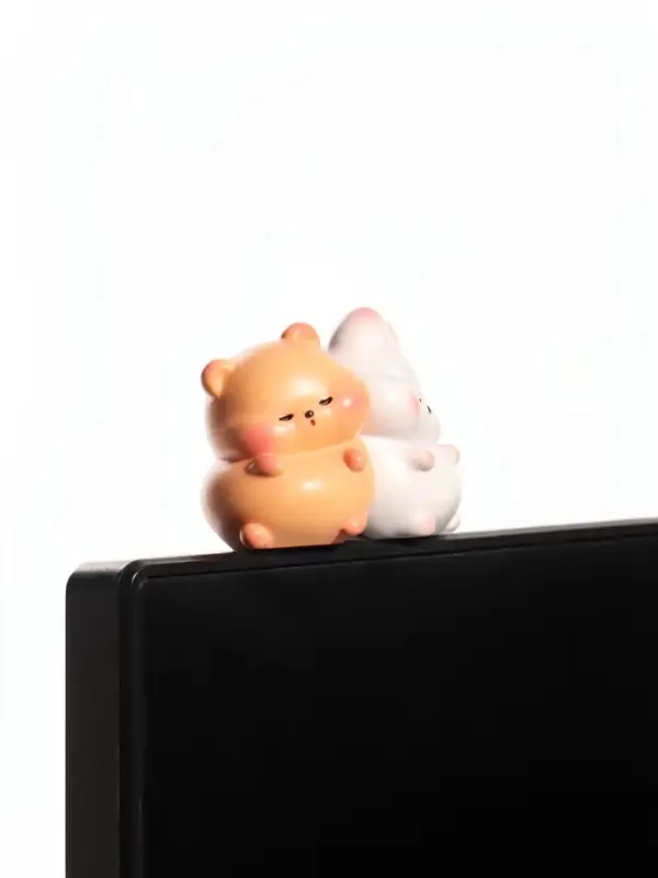 Мини - фигурка на монитор &laquo;Мишка и зайка&raquo;, набор 2 шт., 5&times;2.5&times;3.8 см