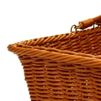 Корзина пластик 40 х 31 х 17 см, ручка17 см коричневый