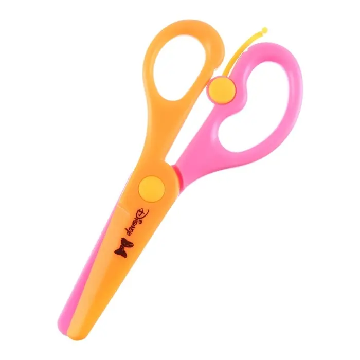 Ножницы детские 13 см, пластиковые двухцветные ручки, Ножницы детские 13 см, пластиковые двухцветные ручки, "Единорог", Минни Маус, МИКС
