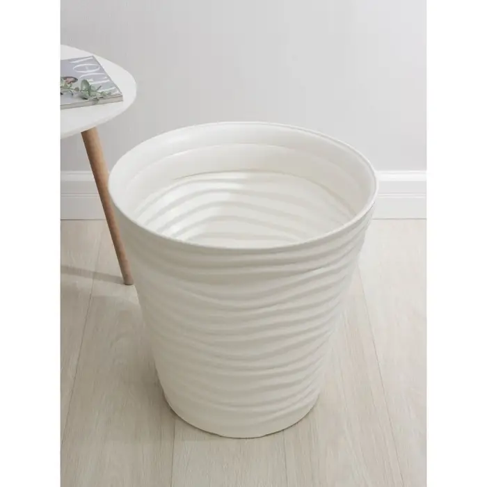 Кашпо для цветов &laquo;Дюна&raquo;, 50 л, d=45 см, h=45 см, пластиковое, белое