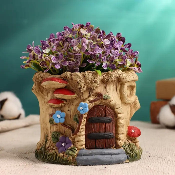 Кашпо  Кашпо "Домик феи" 10х9х9см