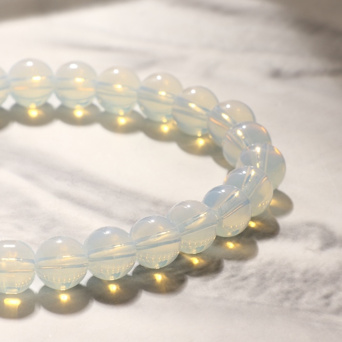 Браслет шар №8 «Лунный камень», 5,5см Браслет шар №8 «Лунный камень», 5,5см