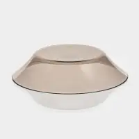 Тарелка глубокая Paşabah&ccedil;e Bronze, 650 мл, d=22 см, стекло, коричневая
