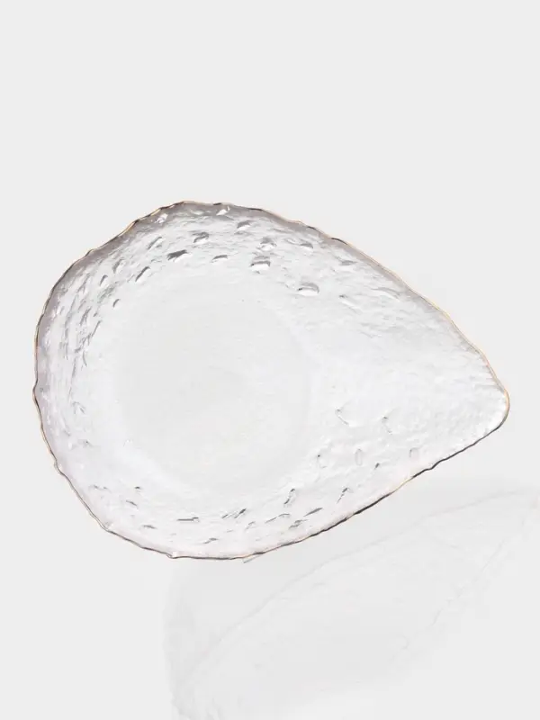 Салатник &laquo;Ракушка&raquo;, 930 мл, 23.5&times;17.5&times;7 см, фигурный, стекло, прозрачный