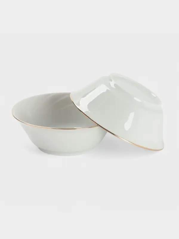 Сервиз столовый Добрушский завод &laquo;Голубка. Классик&raquo;, 36 предметов, 2 вида тарелок, деколь и отводка люстром, фарфор, белый