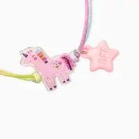 Браслеты детские парные "Выбражулька" неразлучники, пончик, единорог, звезды, разноцветный   1093717