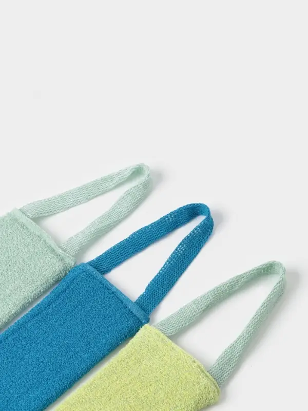 Мочалка - лента для тела Доляна &laquo;Нежность&raquo;, хлопковая, 10&times;35 см, МИКС