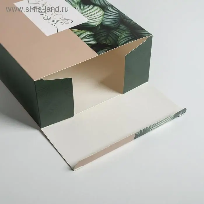 Коробка подарочная складная, упаковка, &laquo;Тропики&raquo;, 22 х 30 х 10 см