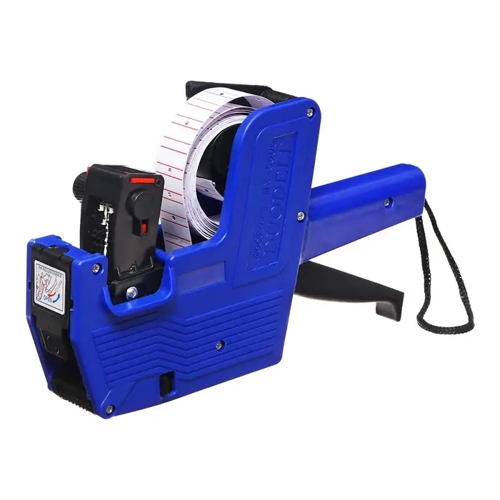 Этикет-пистолет 1-строчный (цифры, знаки), 8 символов, 21&times;12 мм, прямоугольный