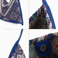 Сумка - шоппер женская на магните, 35&times;6&times;29 см, синяя