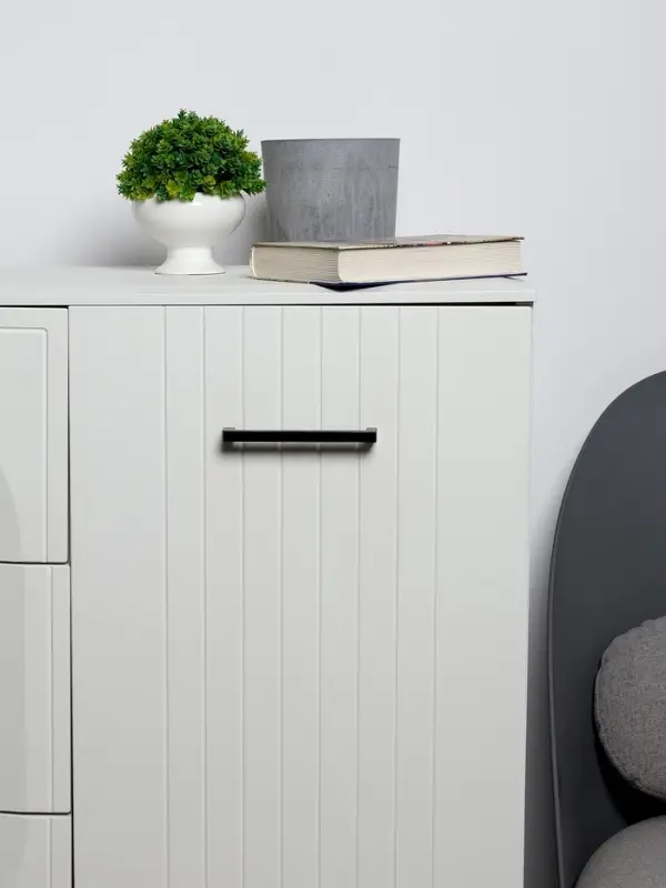 Ручка-скоба CAPPIO SQUARE2 RSC007, алюминий, м/о 128 мм, цвет черный