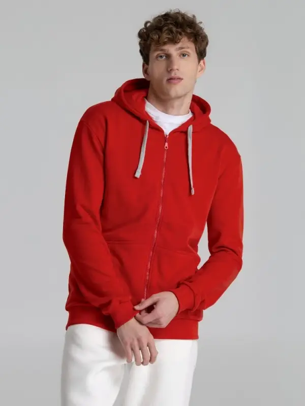 Толстовка на молнии с капюшоном Unit Siverga Heavy красная, размер S Толстовка на молнии с капюшоном Unit Siverga Heavy красная, размер S