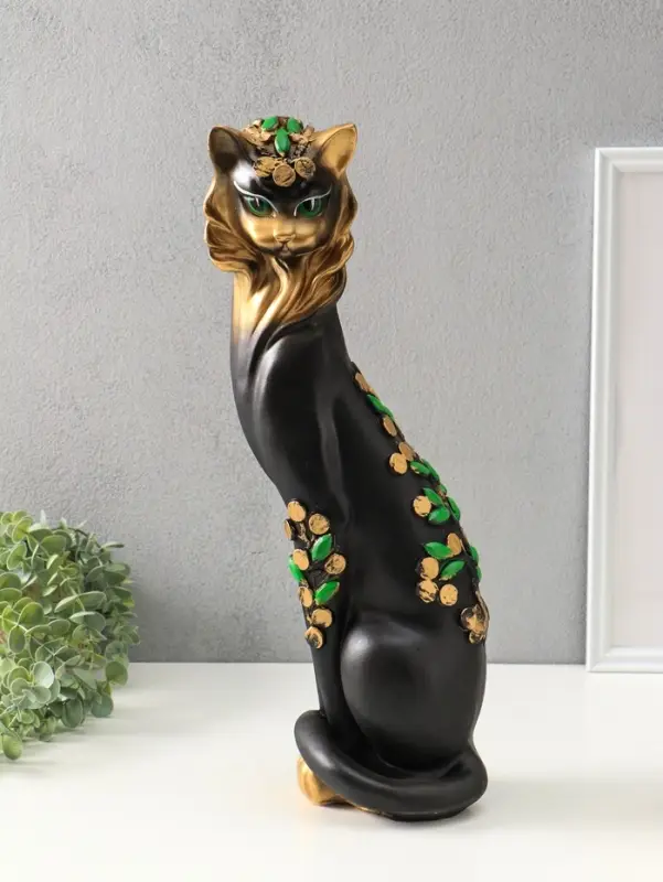 Копилка для денег &laquo;Кошка Маркиза с деньгами&raquo;, гипс, 48&times;18&times;15 см