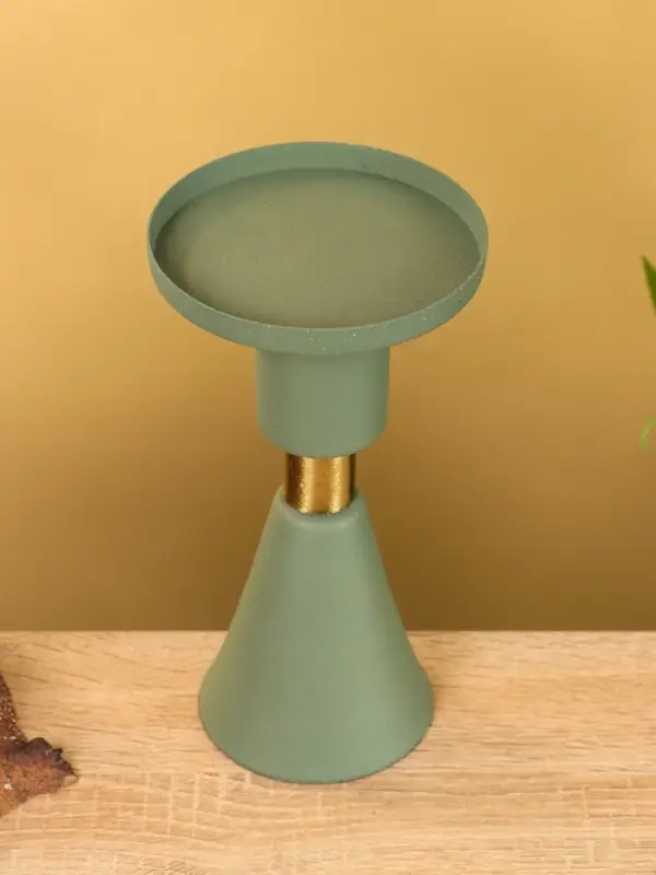 Подсвечник на 1 свечу текстурный "Болотный" 10,5х10,5х19,5 см