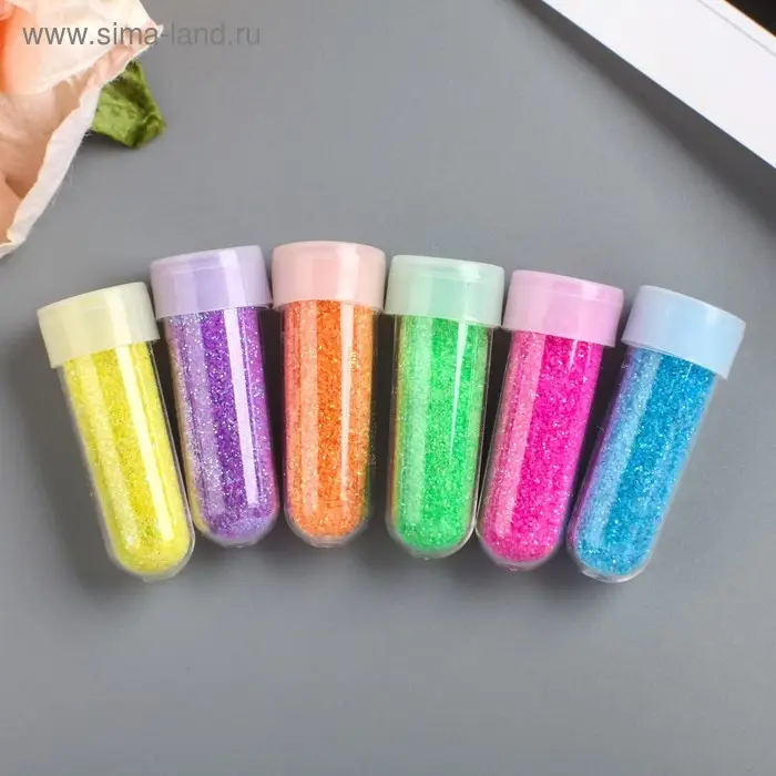 Глиттер в капсуле 2,4 гр Глиттер в капсуле 2,4 гр "Песок с блёстками" МИКС