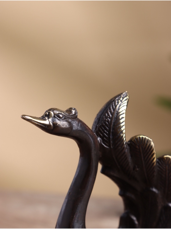 Сувенир бронза "Лебедь" 11х5х13 см