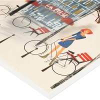 Альбом для рисования акварелью Kroyter 40л,склей А4,Город,фольга,60120