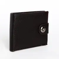 Портмоне мужское на магните, отдел для купюр, для карт, флотер, коричневое