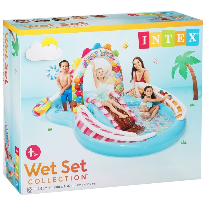 Игровой центр «Конфетная зона», 295 х 191 х 130 см, от 2 лет, 57149NP INTEX Игровой центр «Конфетная зона», 295 х 191 х 130 см, от 2 лет, 57149NP INTEX