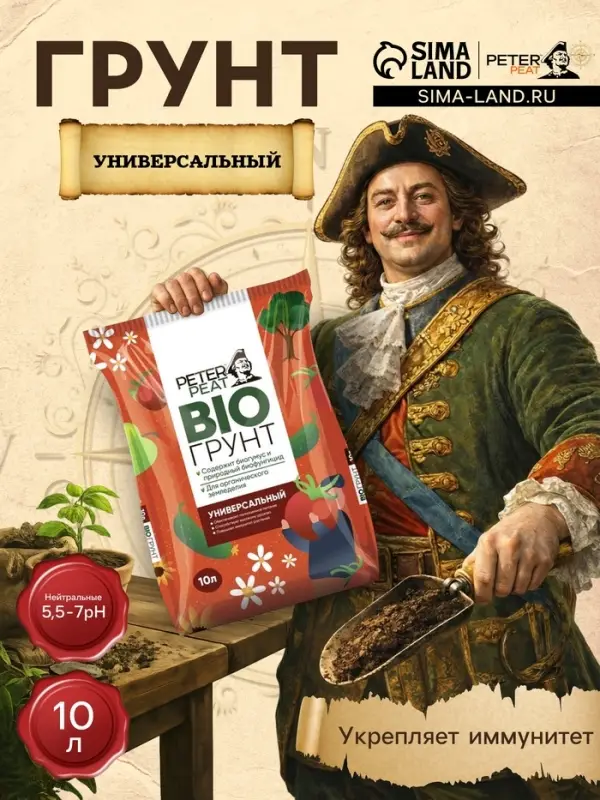 Грунт Универсальный PETER PEAT, линия BIO, 10 л