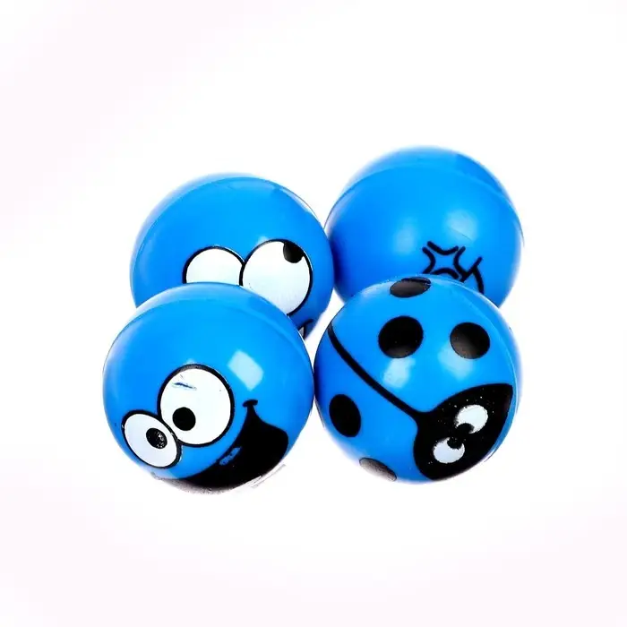 Мяч каучуковый «Смайлики», 2,7 см, цвета МИКС Мяч каучуковый «Смайлики», 2,7 см, цвета МИКС